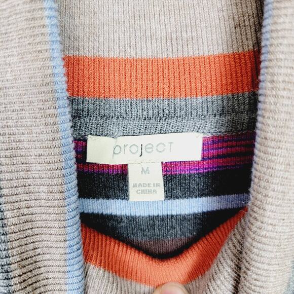 PROJECT Colorful Turtleneck Knit Pullover Long Sleeve Sweater - Size M - Picture 6 of 7